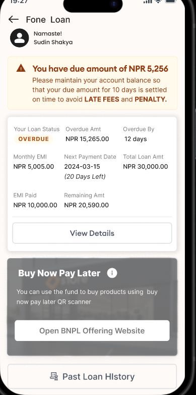 Emi Overdue Loan Details